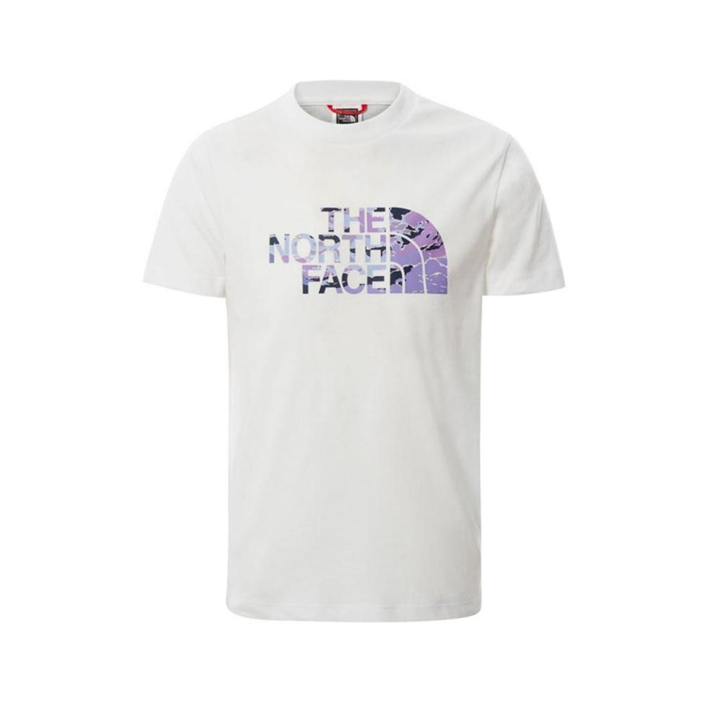 the north face t-shirt the north face. bianco/viola - foto 1