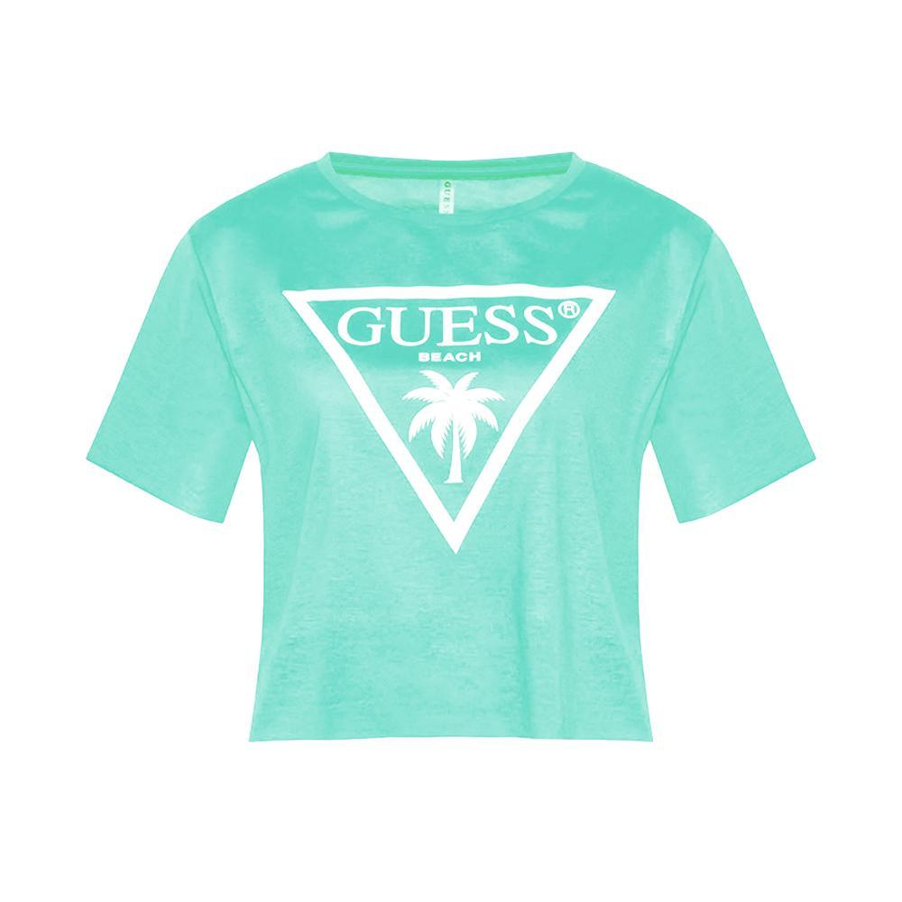 guess t-shirt guess. verde acqua - foto 1