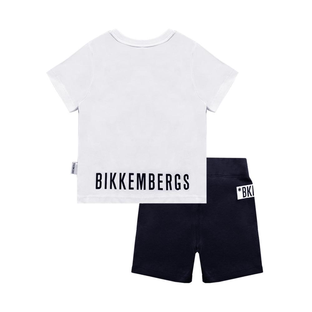 bikkembergs completo bikkembergs. bianco/blu, 2pz - foto 2