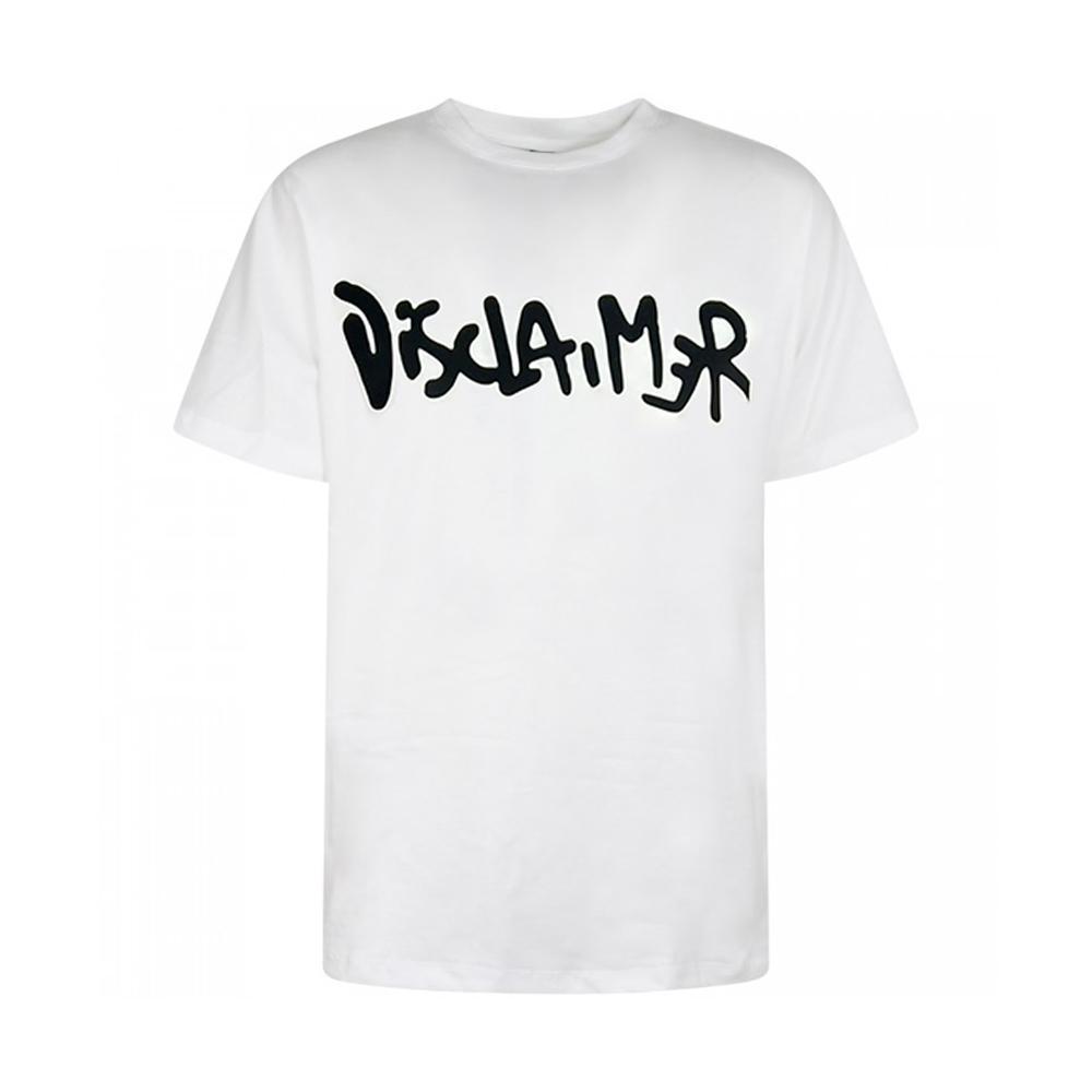 disclaimer t-shirt disclaimer. bianco - foto 1