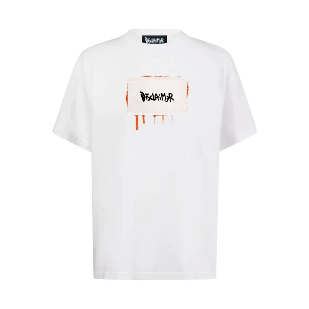 disclaimer t-shirt disclaimer. bianco - foto 1