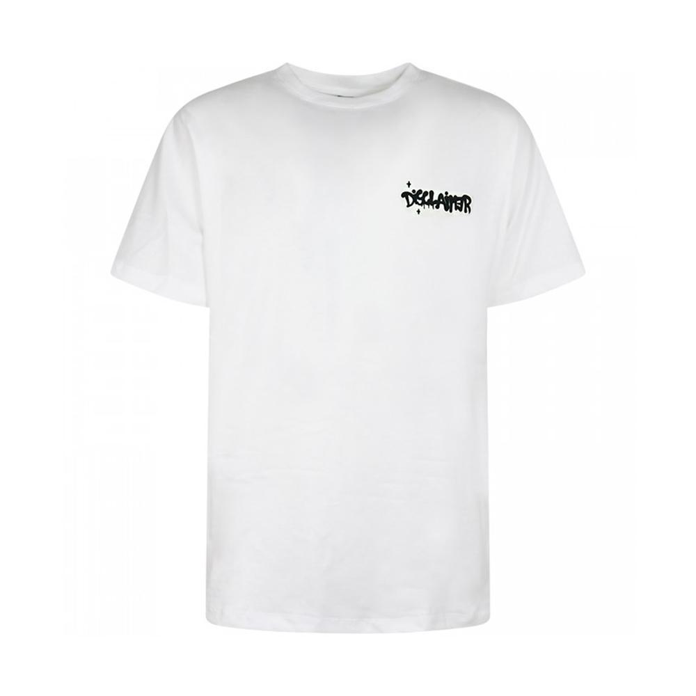 disclaimer t-shirt disclaimer. bianco - foto 1