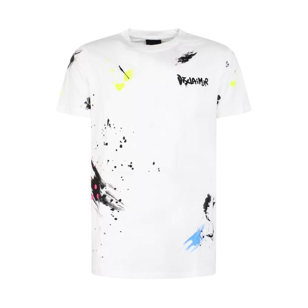 disclaimer t-shirt disclaimer. bianco - foto 1