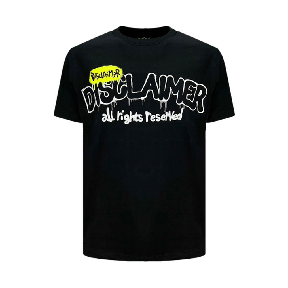 disclaimer t-shirt disclaimer. nero - foto 1
