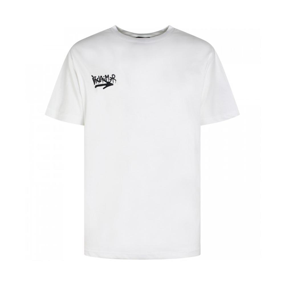disclaimer t-shirt disclaimer. bianco - foto 1