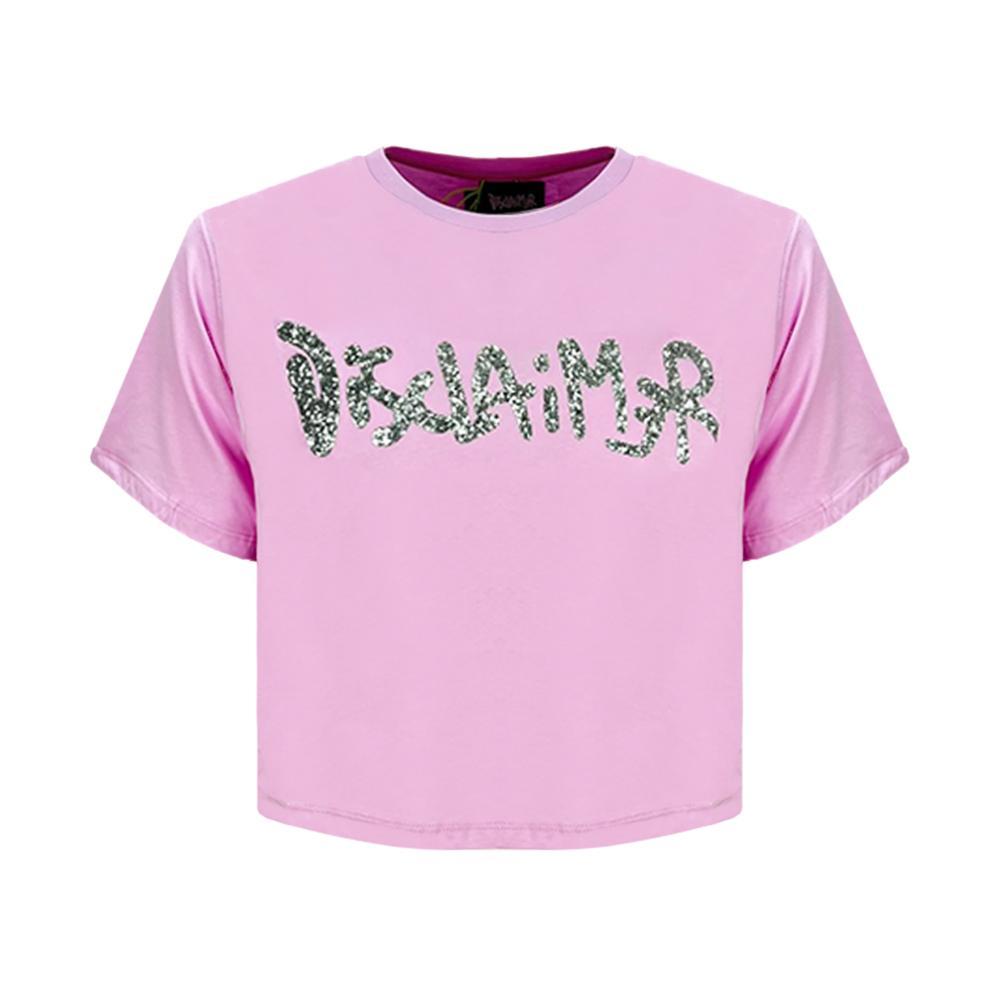 disclaimer t-shirt disclaimer. rosa - foto 1