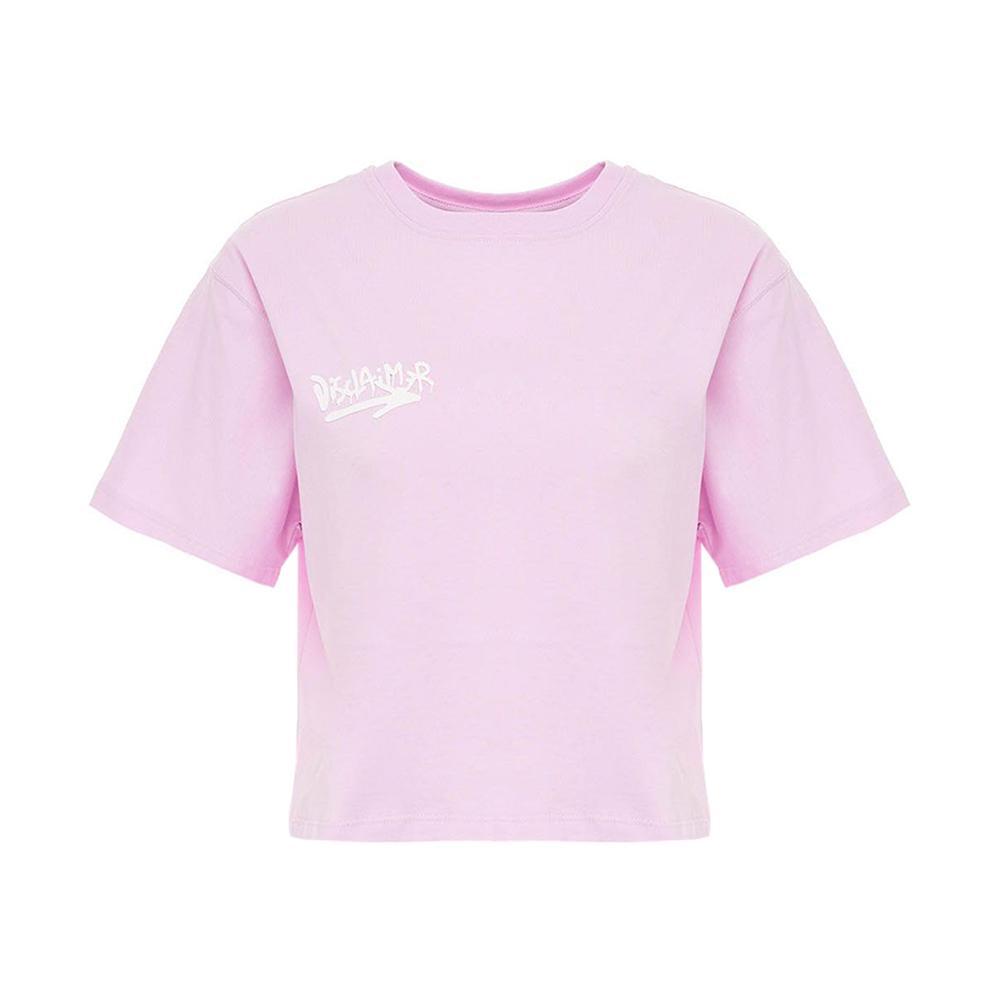 disclaimer t-shirt disclaimer. rosa - foto 1