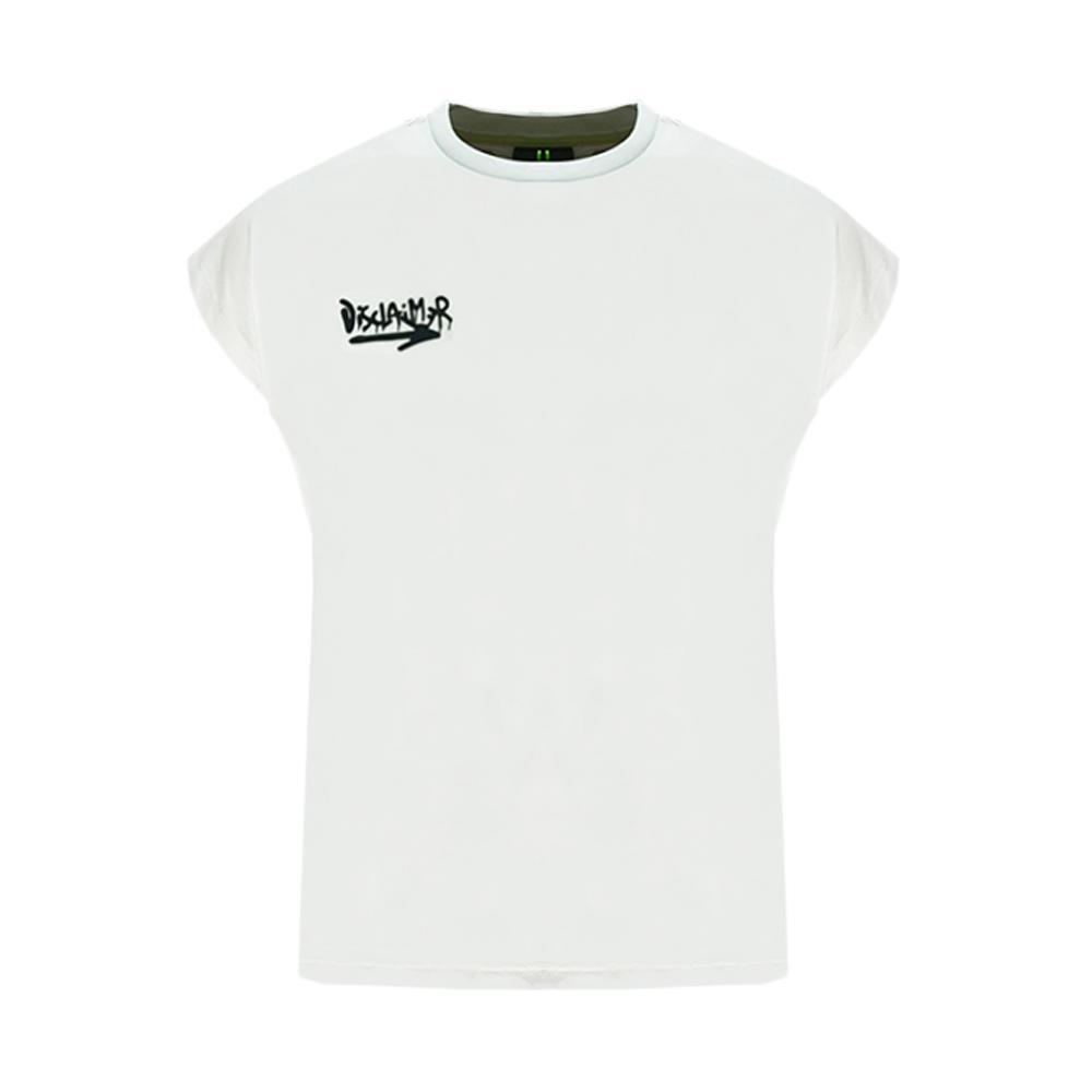 disclaimer t-shirt disclaimer. bianco - foto 1