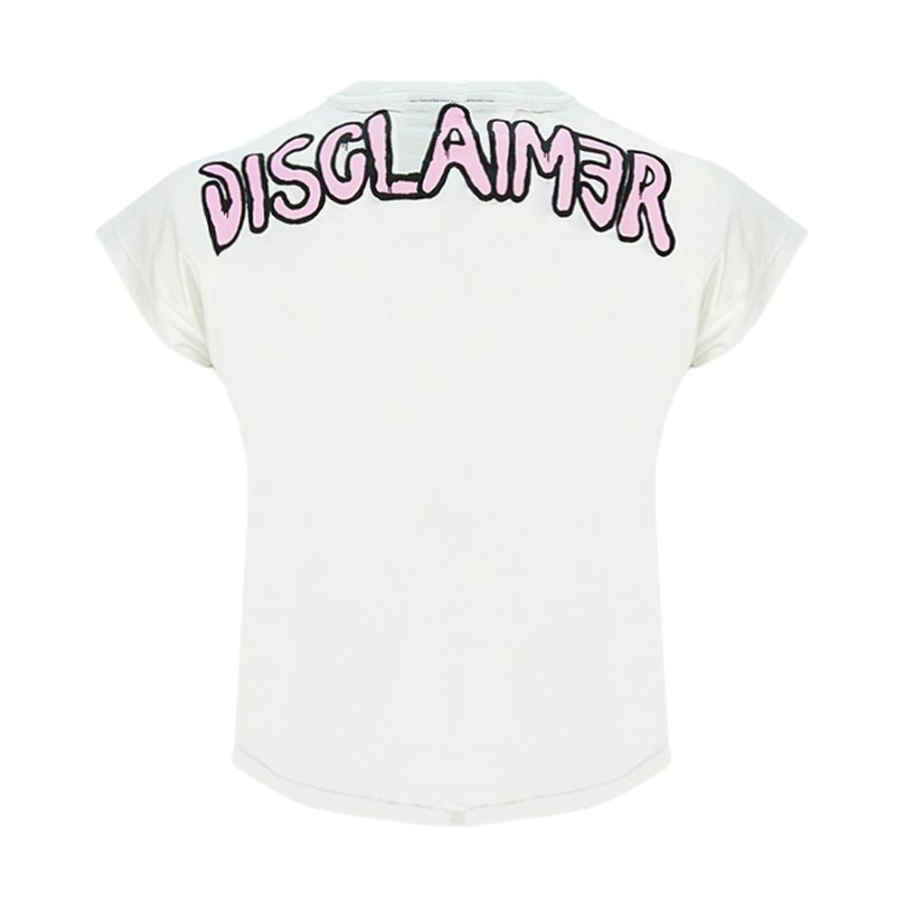 disclaimer t-shirt disclaimer. bianco - foto 2