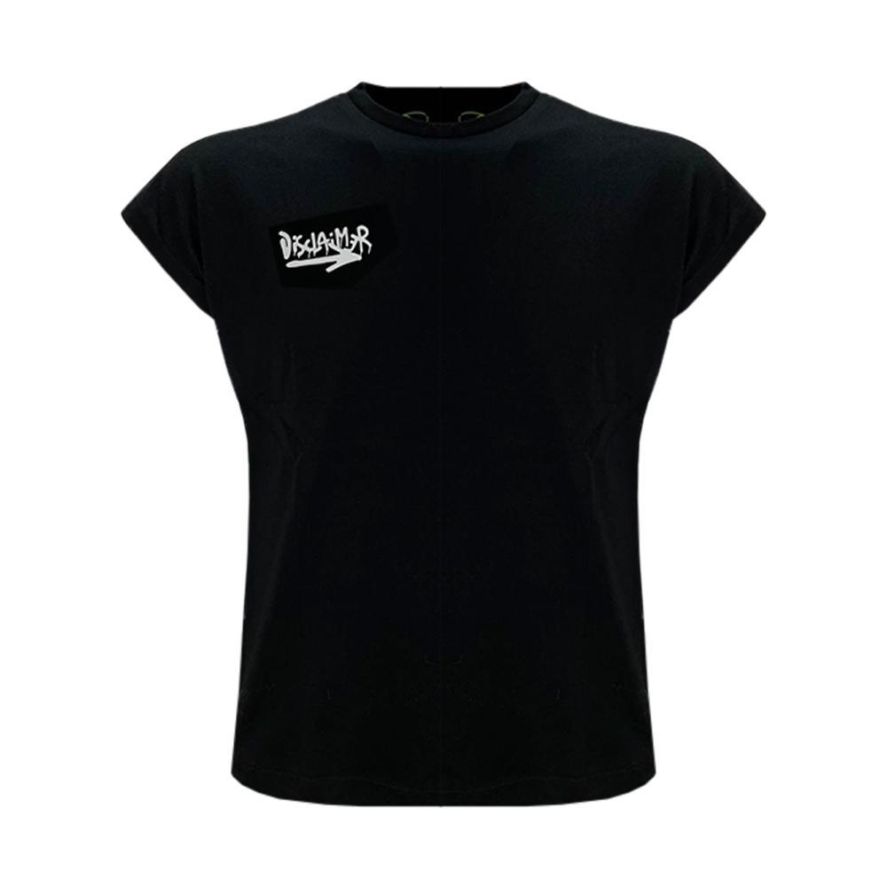disclaimer t-shirt disclaimer. nero - foto 1