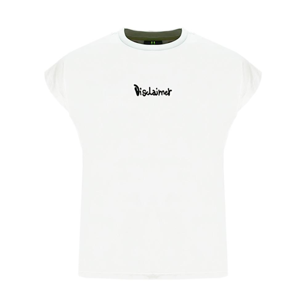 disclaimer t-shirt disclaimer. bianco - foto 1