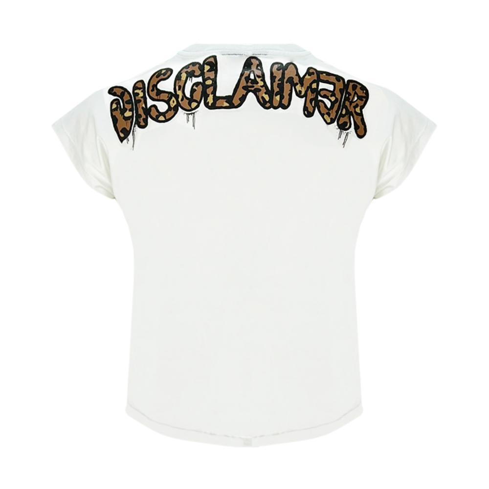 disclaimer t-shirt disclaimer. bianco - foto 2