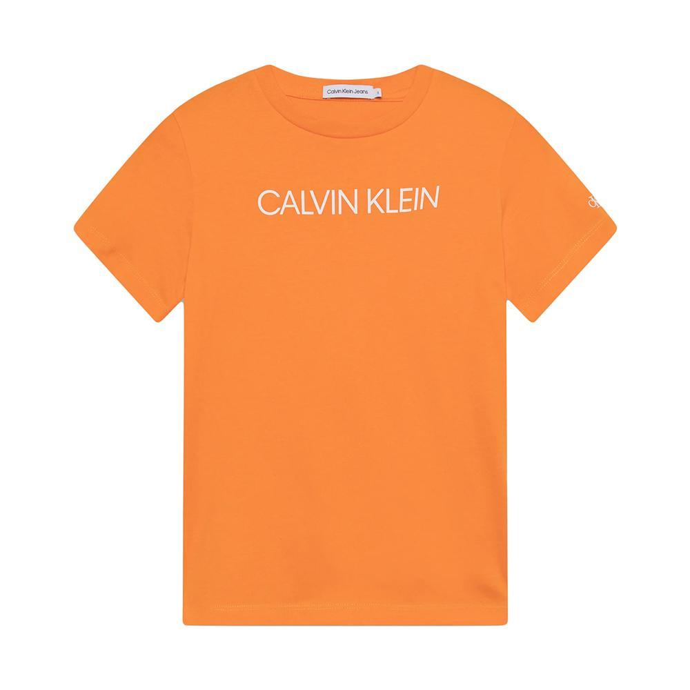 calvin klein t-shirt calvin klein. arancio - foto 1