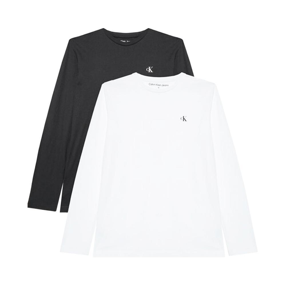 calvin klein t-shirt calvin klein. bianco/nero, 2pz - foto 1