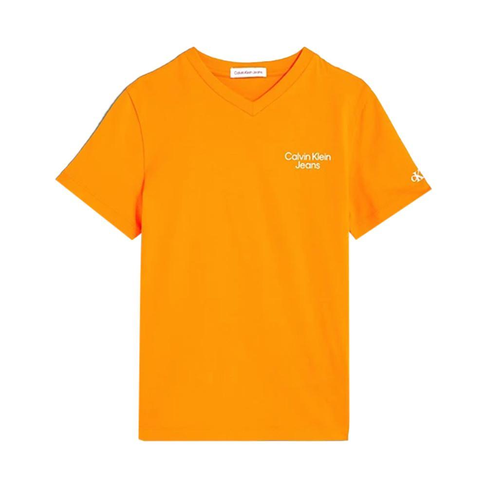 calvin klein t-shirt calvin klein. arancio - foto 1
