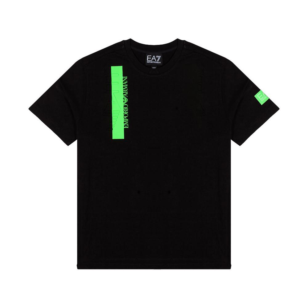 ea7 t-shirt ea7. nero/verde - foto 1