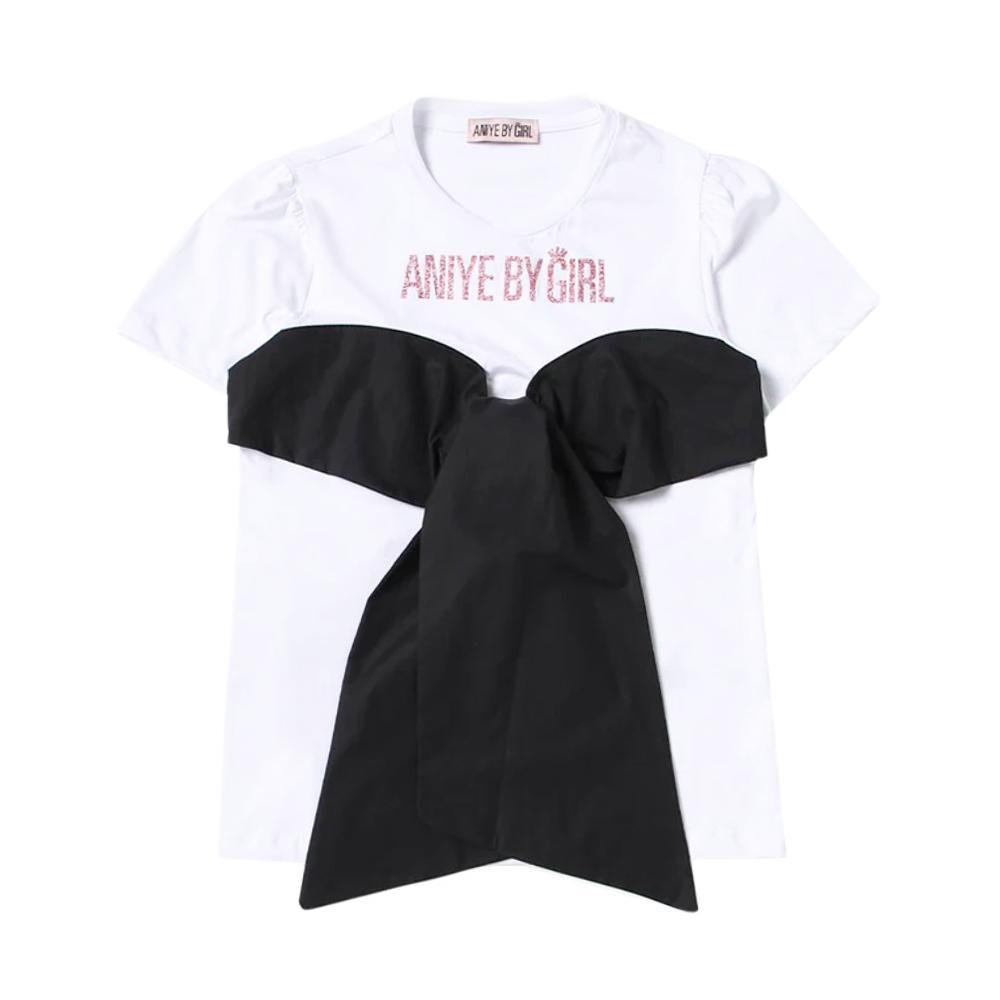 aniye by girl t-shirt aniye by girl. bianco/nero - foto 1