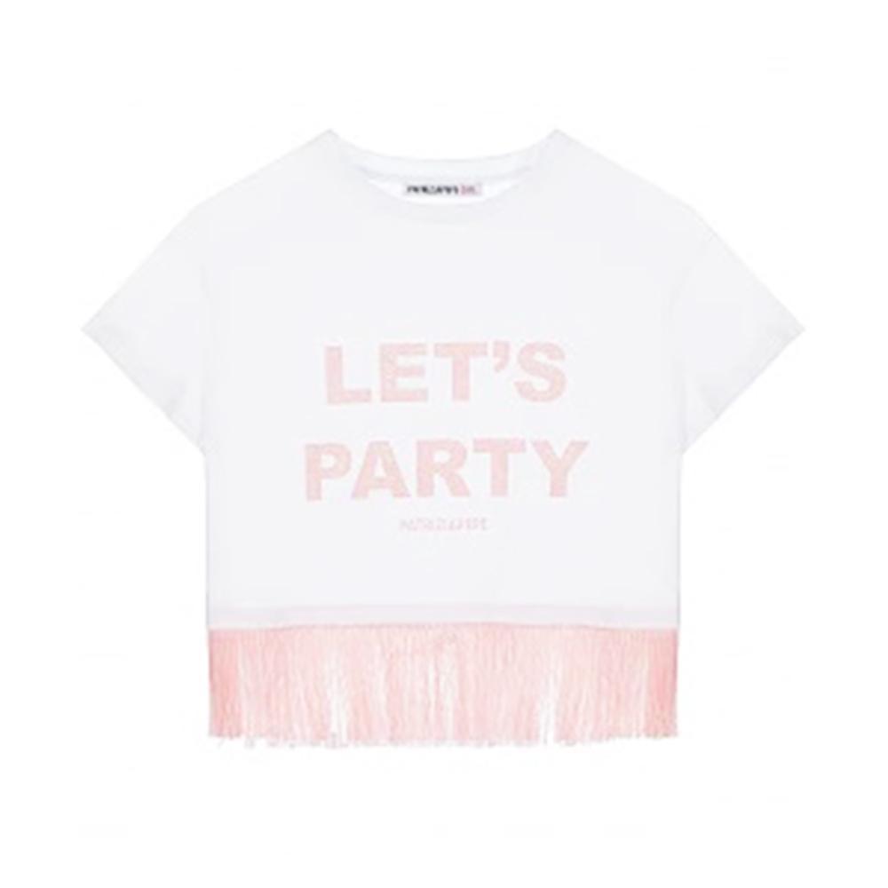 patrizia pepe t-shirt patrizia pepe. bianco/rosa - foto 1