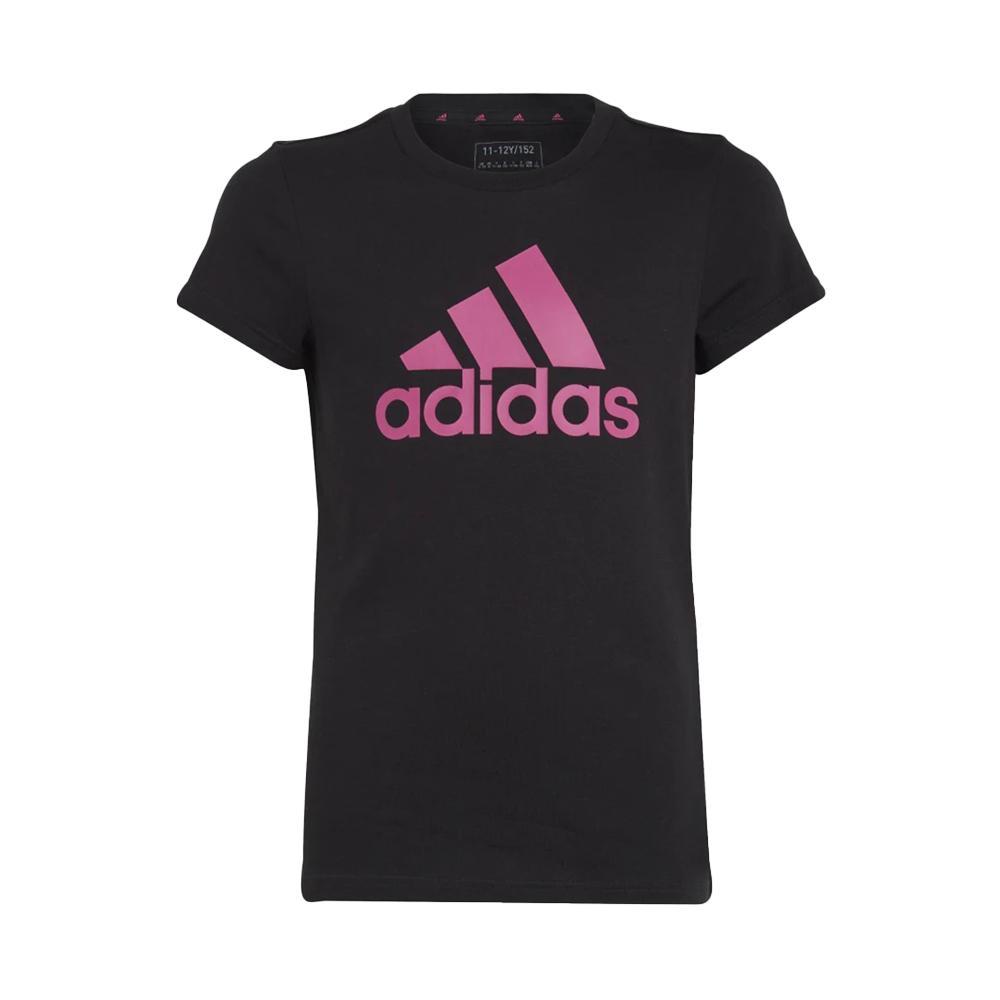 adidas t-shirt adidas. nero/fucsia - foto 1