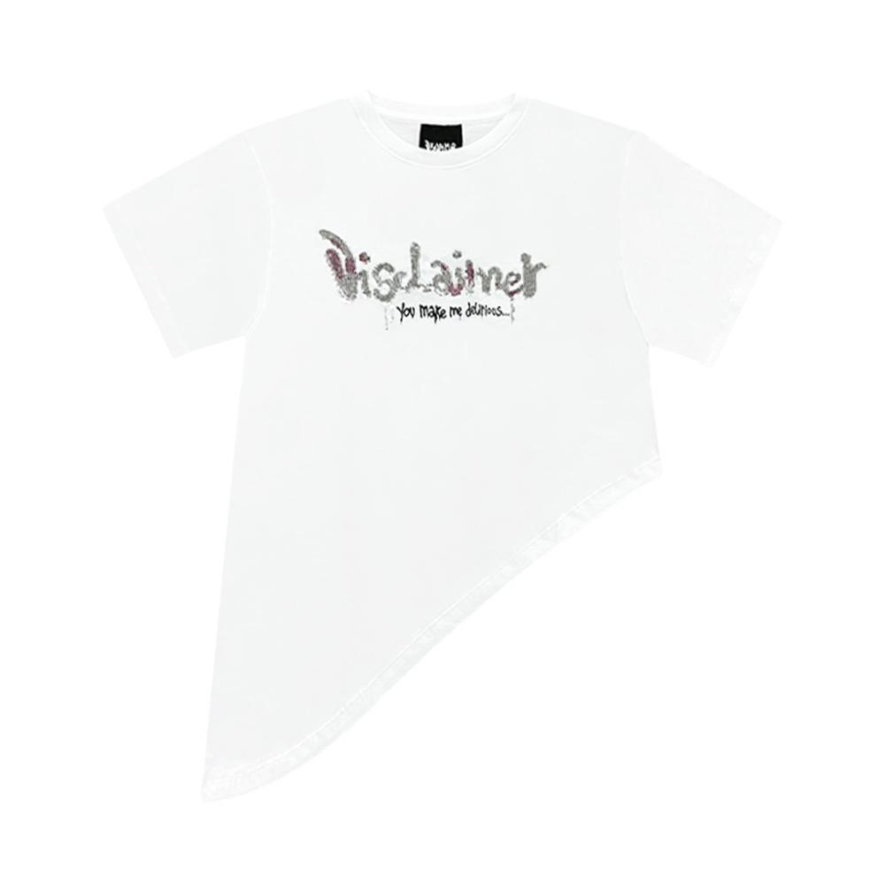 disclaimer t-shirt disclaimer. bianco - foto 1