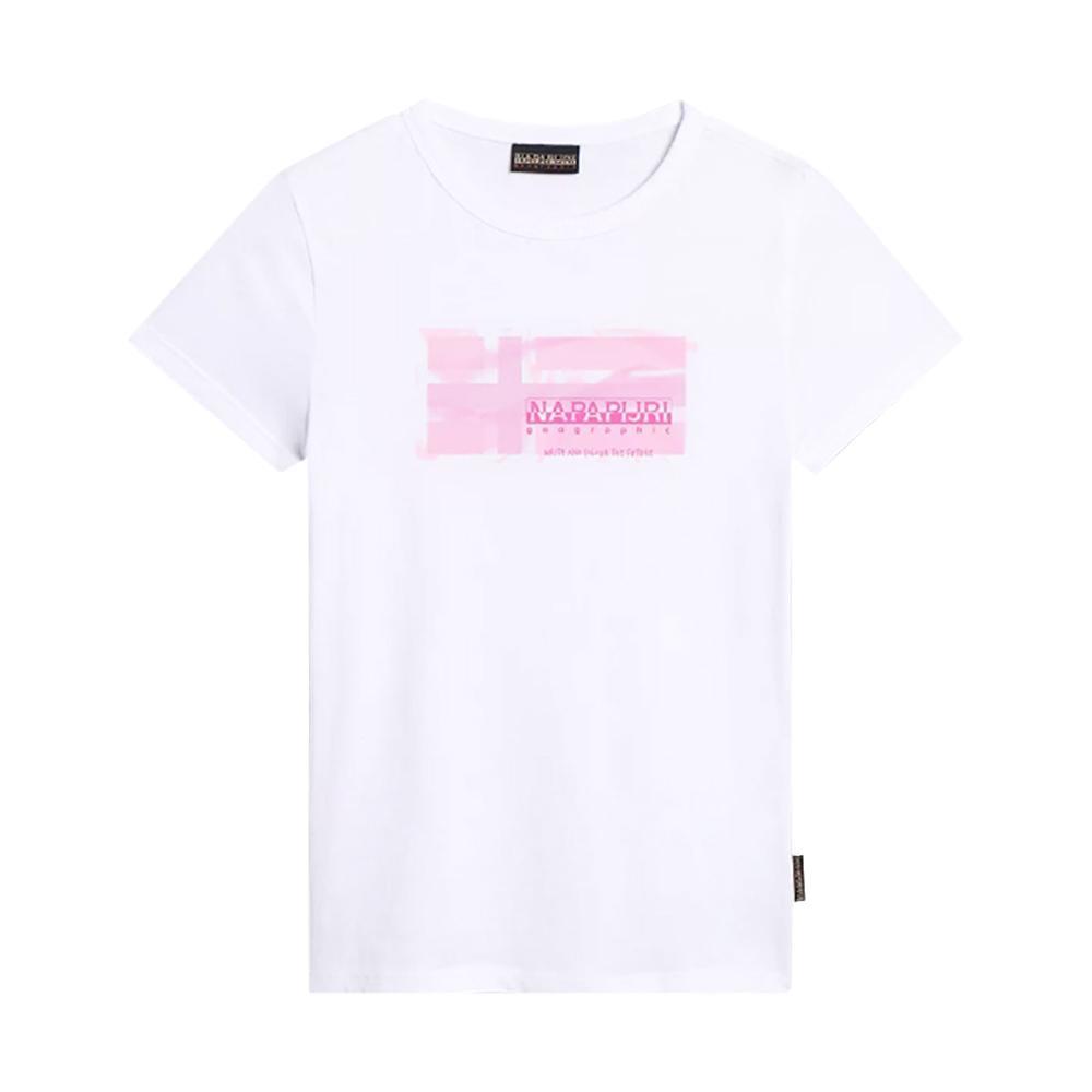 napapijri t-shirt napapijri. bianco/rosa - foto 1