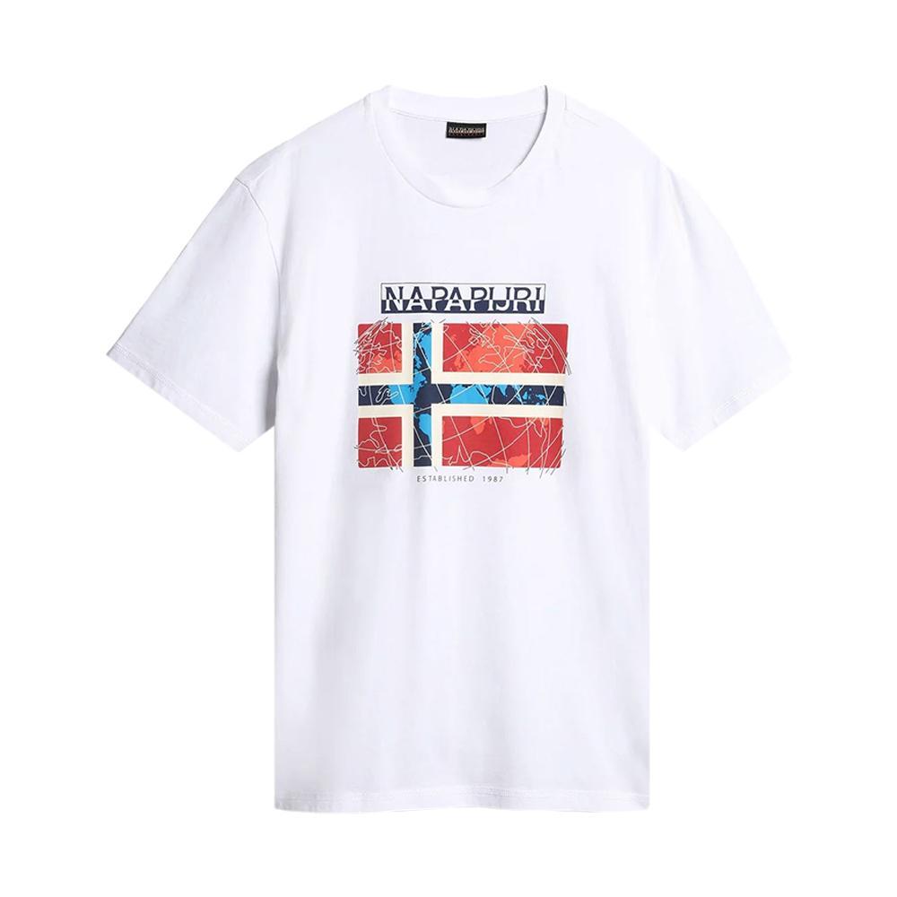 napapijri t-shirt napapijri. bianco - foto 1