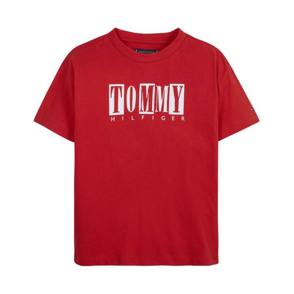 tommy hilfiger t-shirt tommy hilfiger. rosso - foto 1