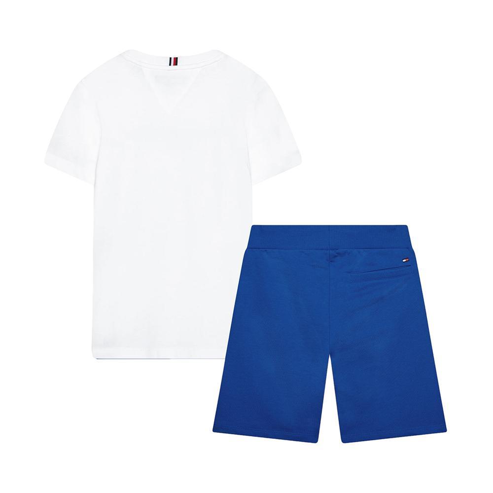 tommy hilfiger completo tommy hilfiger. bianco/royal, 2pz - foto 2