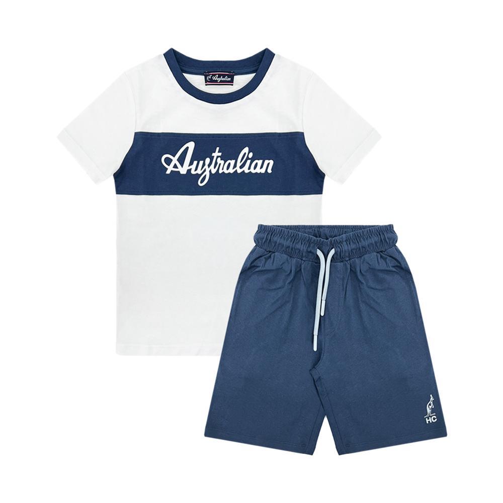 australian completo australian. bianco/blu, 2pz - foto 1