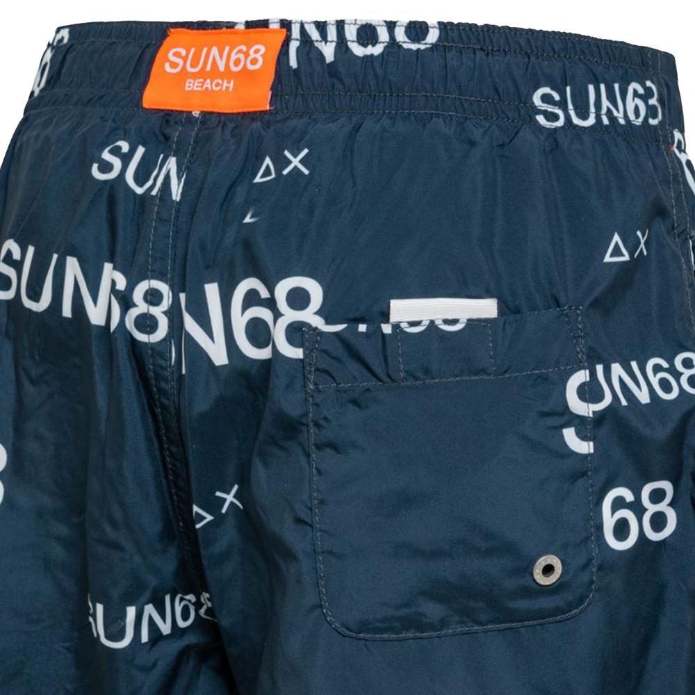 sun68 boxer mare sun68. blu/bianco - foto 2