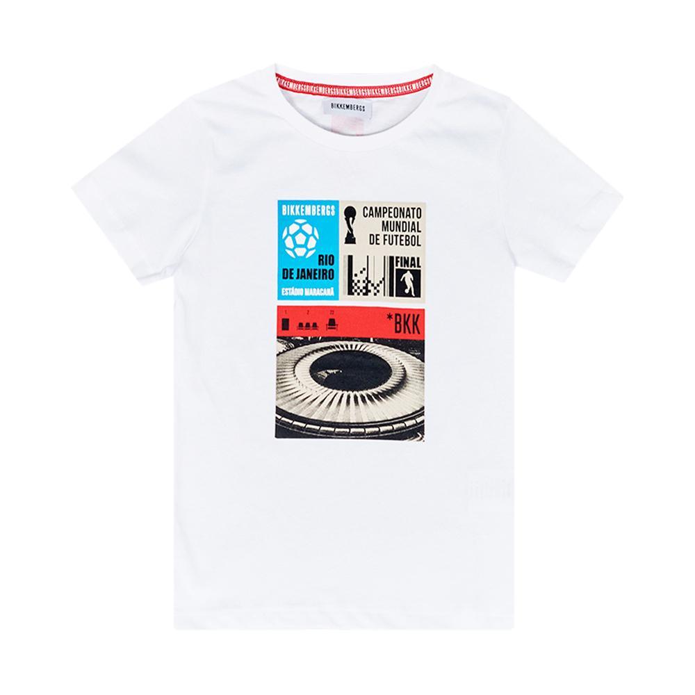 bikkembergs t-shirt bikkembergs. bianco - foto 1