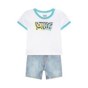 Completo levi's. bianco/denim chiaro