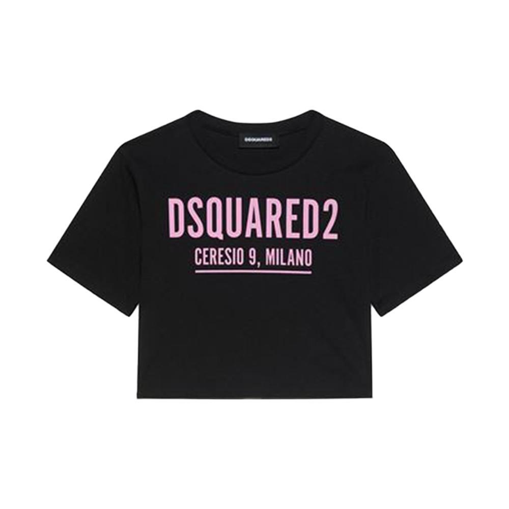 dsquared t-shirt dsqaured. nero/rosa - foto 1