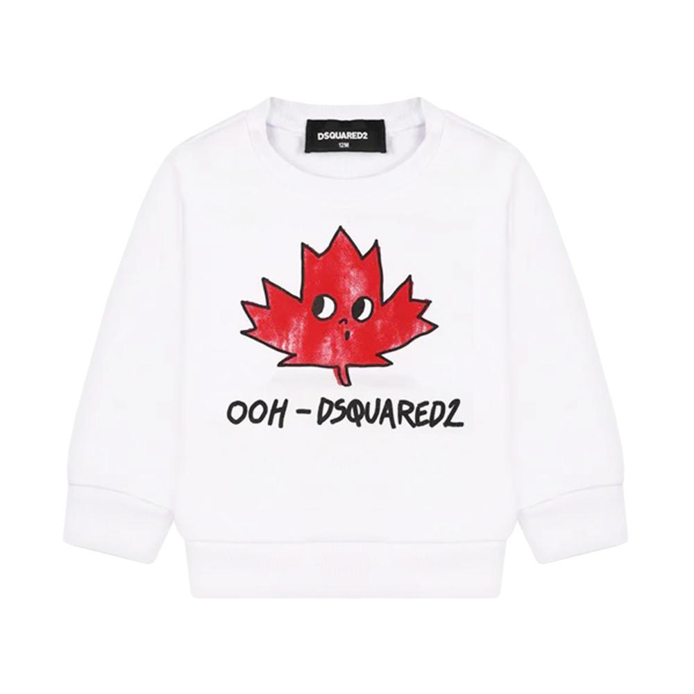 dsquared felpa dsquared. bianco - foto 1