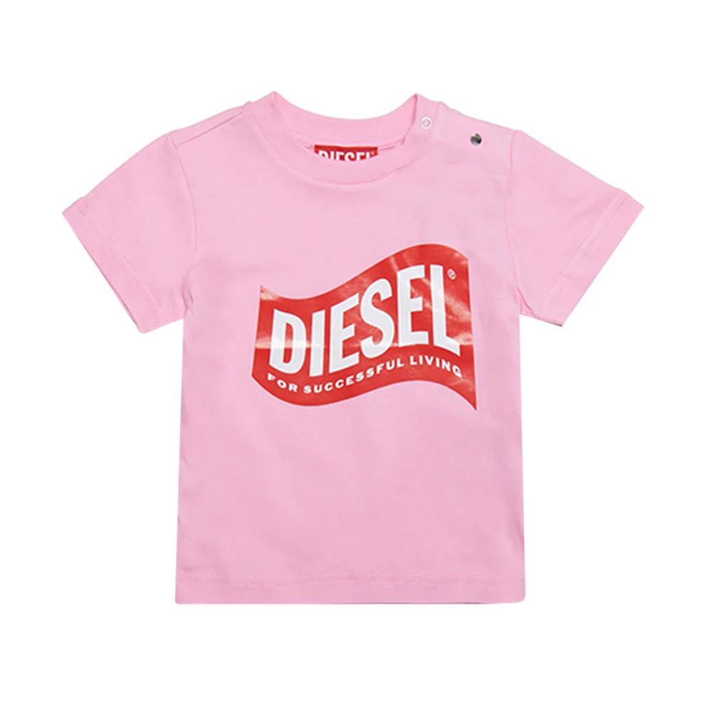 diesel t-shirt diesel. rosa - foto 1