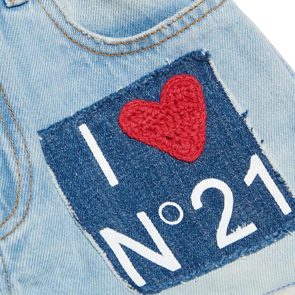 n21 shorts n21. denim chiaro - foto 2