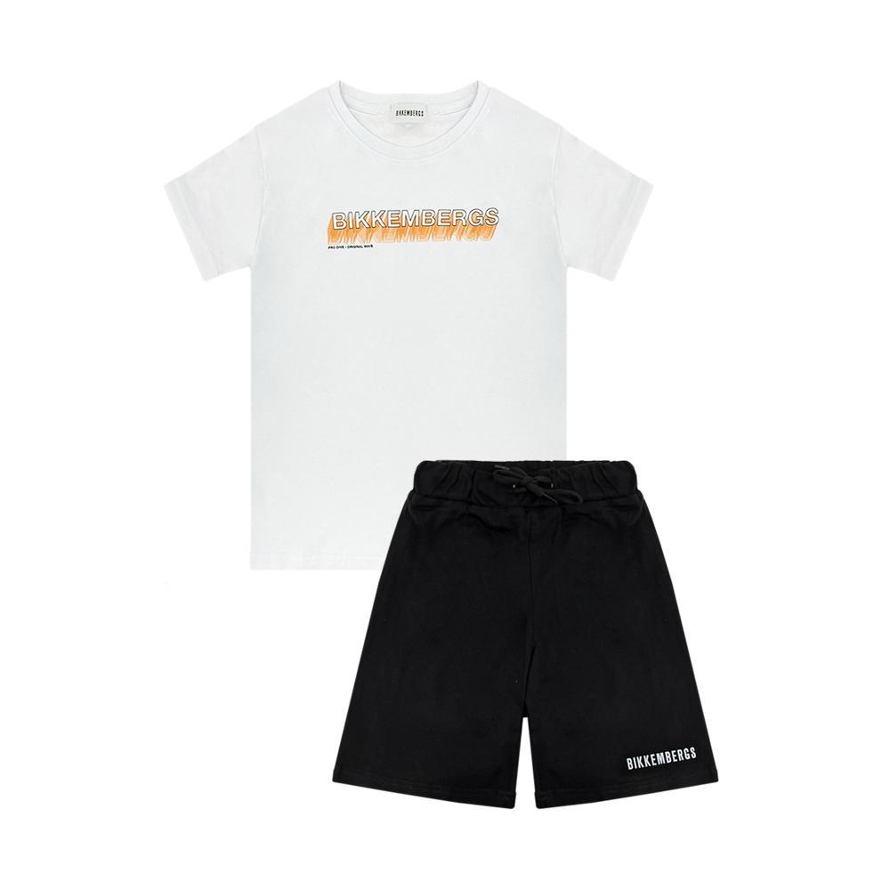 bikkembergs completo bikkembergs. bianco/nero, 2pz - foto 1