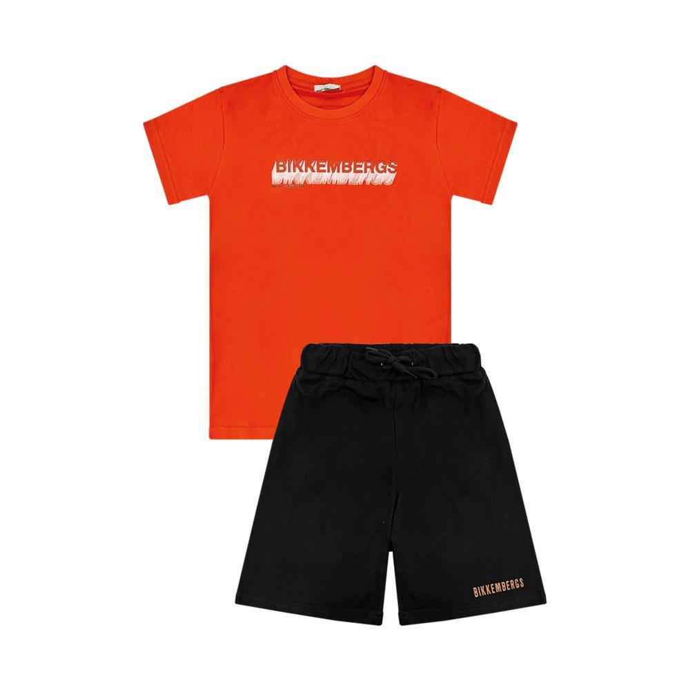 bikkembergs completo bikkembergs. arancio/nero, 2pz - foto 1