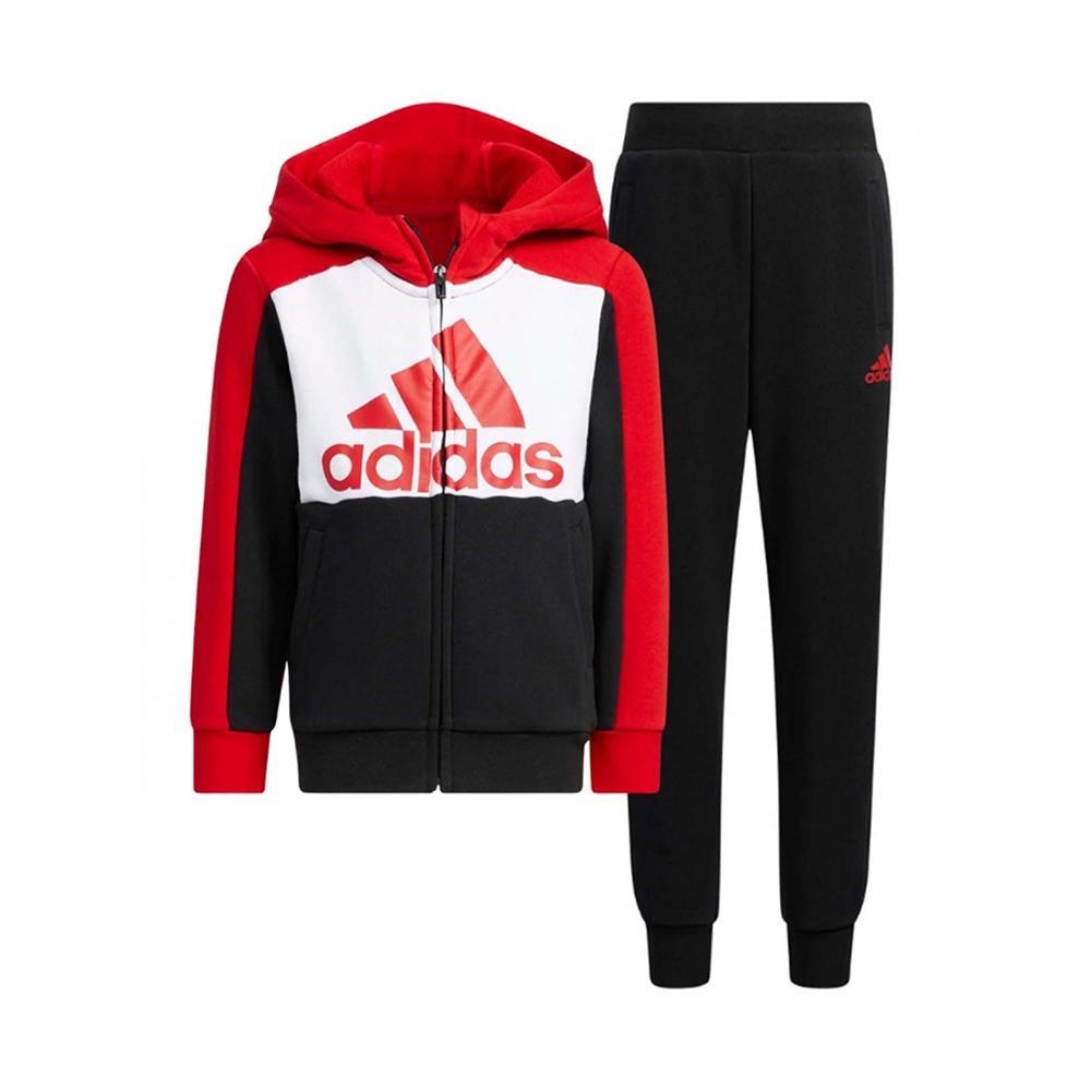 adidas tuta adidas. rosso/bianco/nero - foto 1