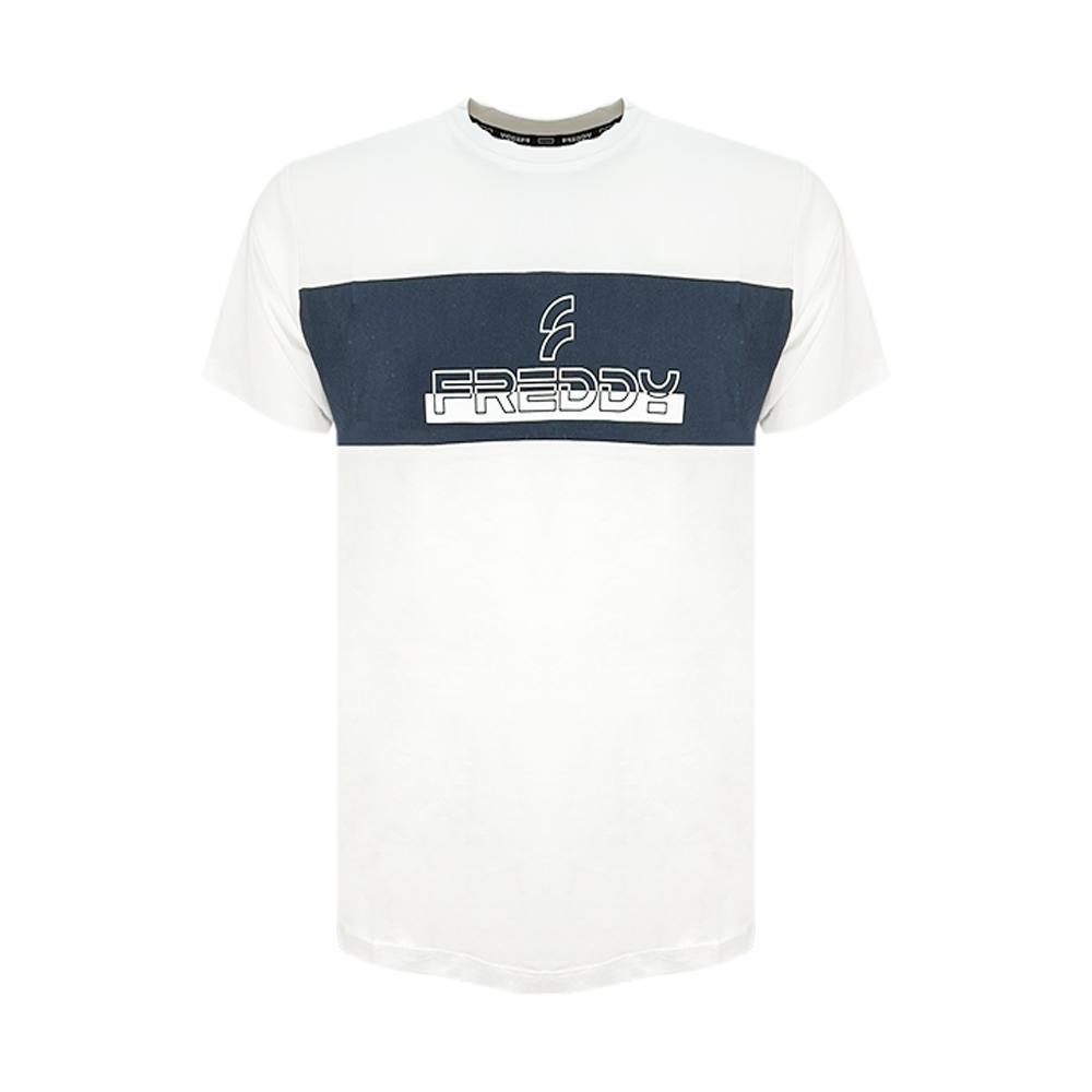 freddy t-shirt freddy. bianco/blu - foto 1