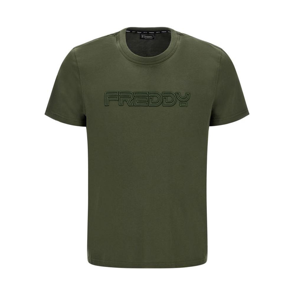 freddy t-shirt freddy. verde militare - foto 1