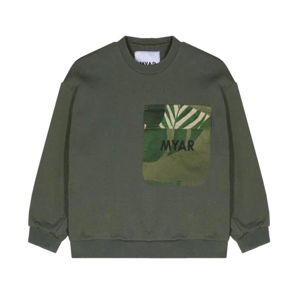 myair felpa myar. verde militare - foto 1