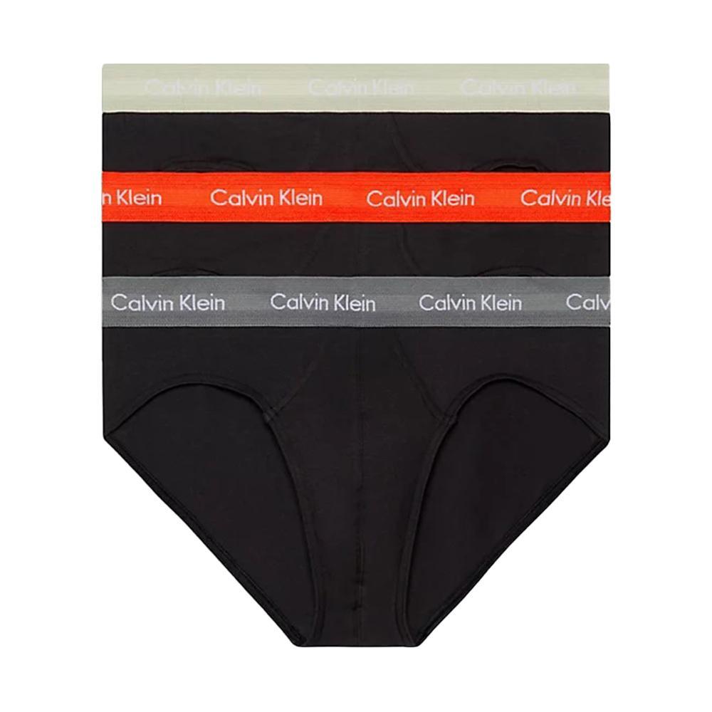 calvin klein slip calvin klein. nero/beige/rosso/grigio, 3pz - foto 1