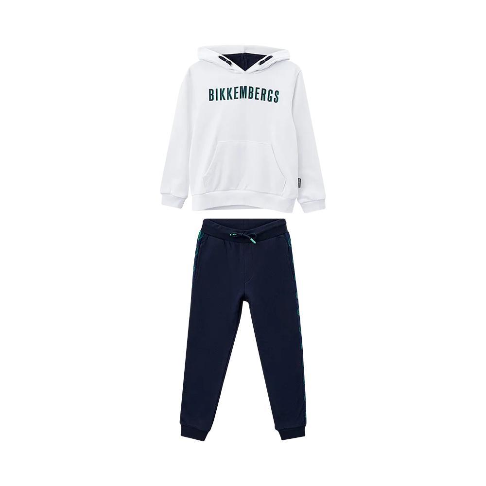 bikkembergs completo bikkembergs. bianco/blu, 2pz - foto 1