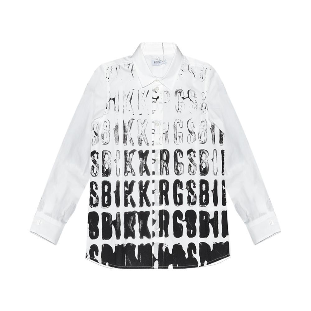 bikkembergs camicia bikkembergs. bianco/fantasia - foto 1