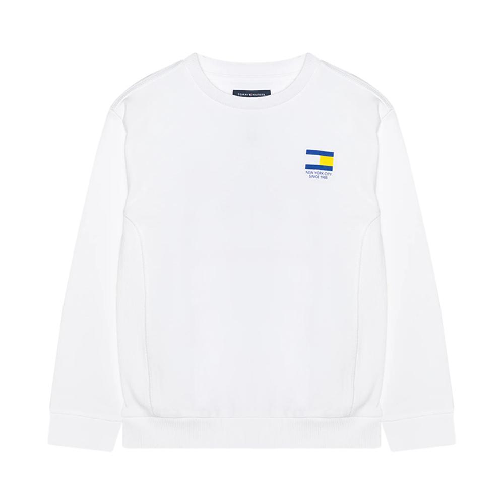 tommy hilfiger felpa tommy hilfiger. bianco - foto 1