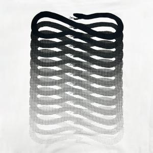 Felpa . bianco/nero