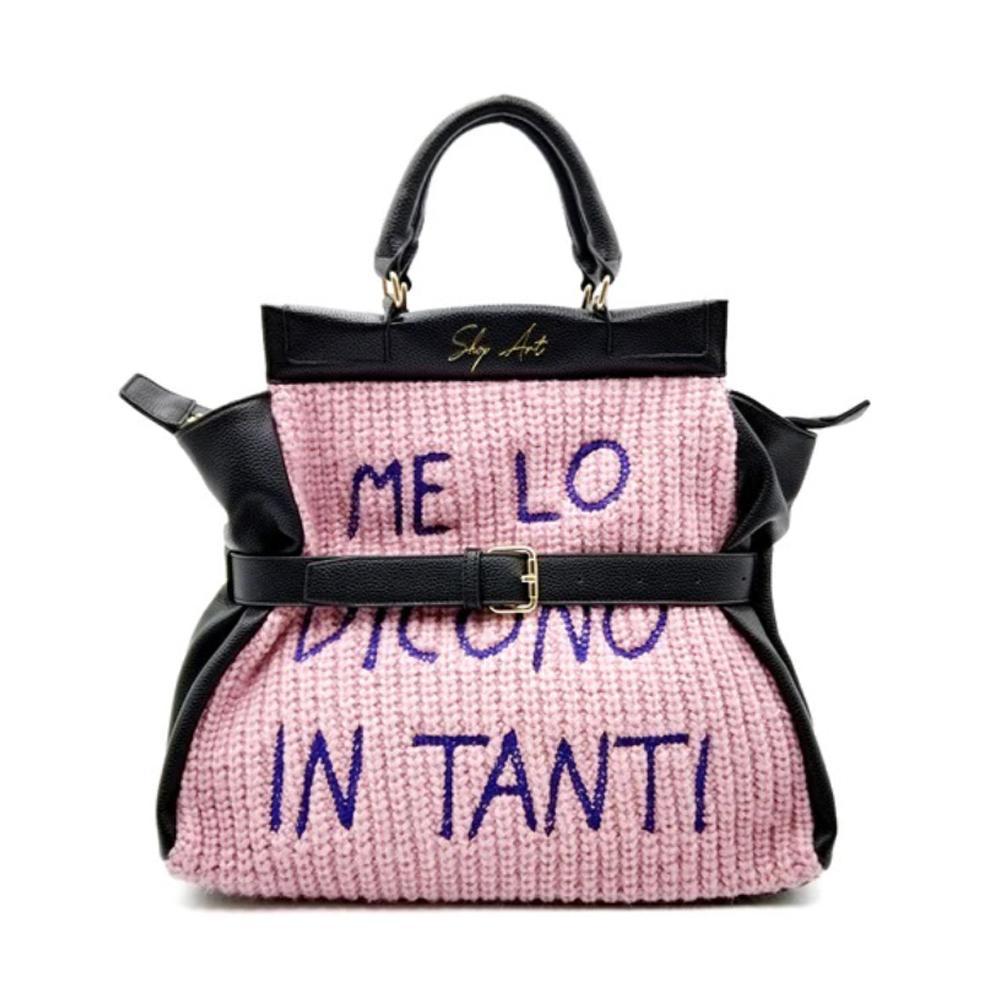 shopart borsa shop art. nero/glicine - foto 1