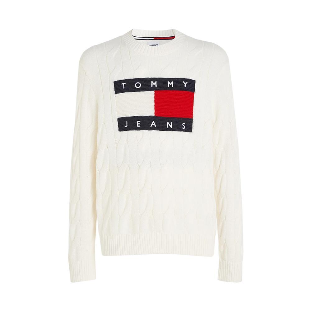 tommy hilfiger maglia tommy hilfiger. bianco - foto 1
