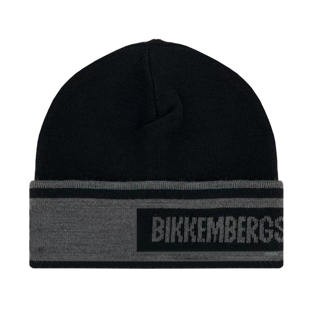 bikkembergs cappello bikkembergs. nero/grigio - foto 1
